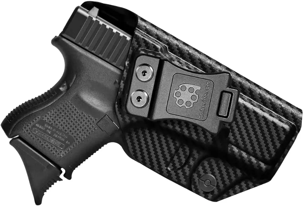 Glock26/27/33 Holster IWB & OWB KYDEX Holster Fit: Glock 26 27 (Gen 1-5) & Glock 33 (Gen 3 4) Pistol – Inside Waistband Concealed Carry – Adj. Cant & 'Posi-Click' Retention – No Wear/Jitter - US Made