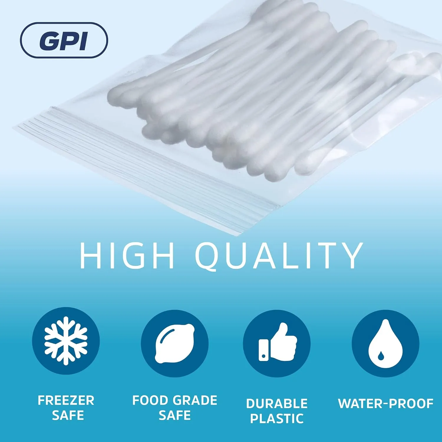 GPI - 3" x 4" - Bulk Case of 1000, 2 Mil Thick, Clear Plastic Reclosable Zip Bags, Hang Hole for Display, Durable Poly Baggies with Resealable Zip Top Lock for Storage, Packaging & Shipping