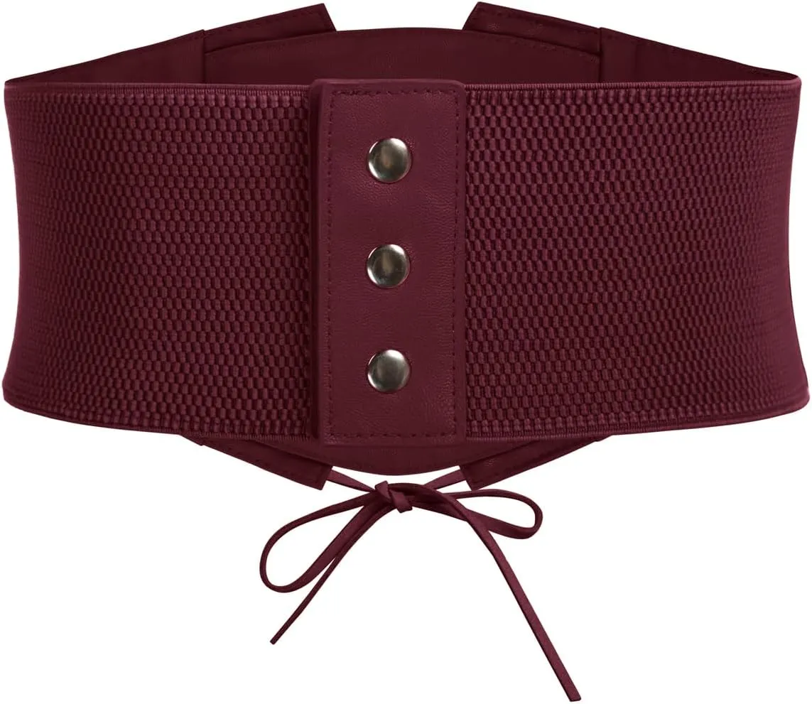 GRACE KARIN Corset Belt for Women Elastic Underbust Corset Waist Belt 2Pcs