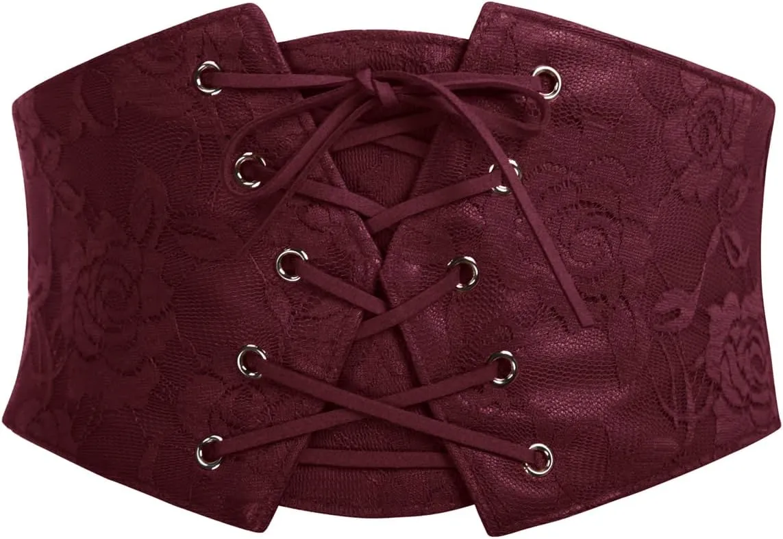 GRACE KARIN Corset Belt for Women Elastic Underbust Corset Waist Belt 2Pcs