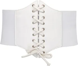 GRACE KARIN Lace-up Cinch Belt Tied Corset Elastic Waist Belt
