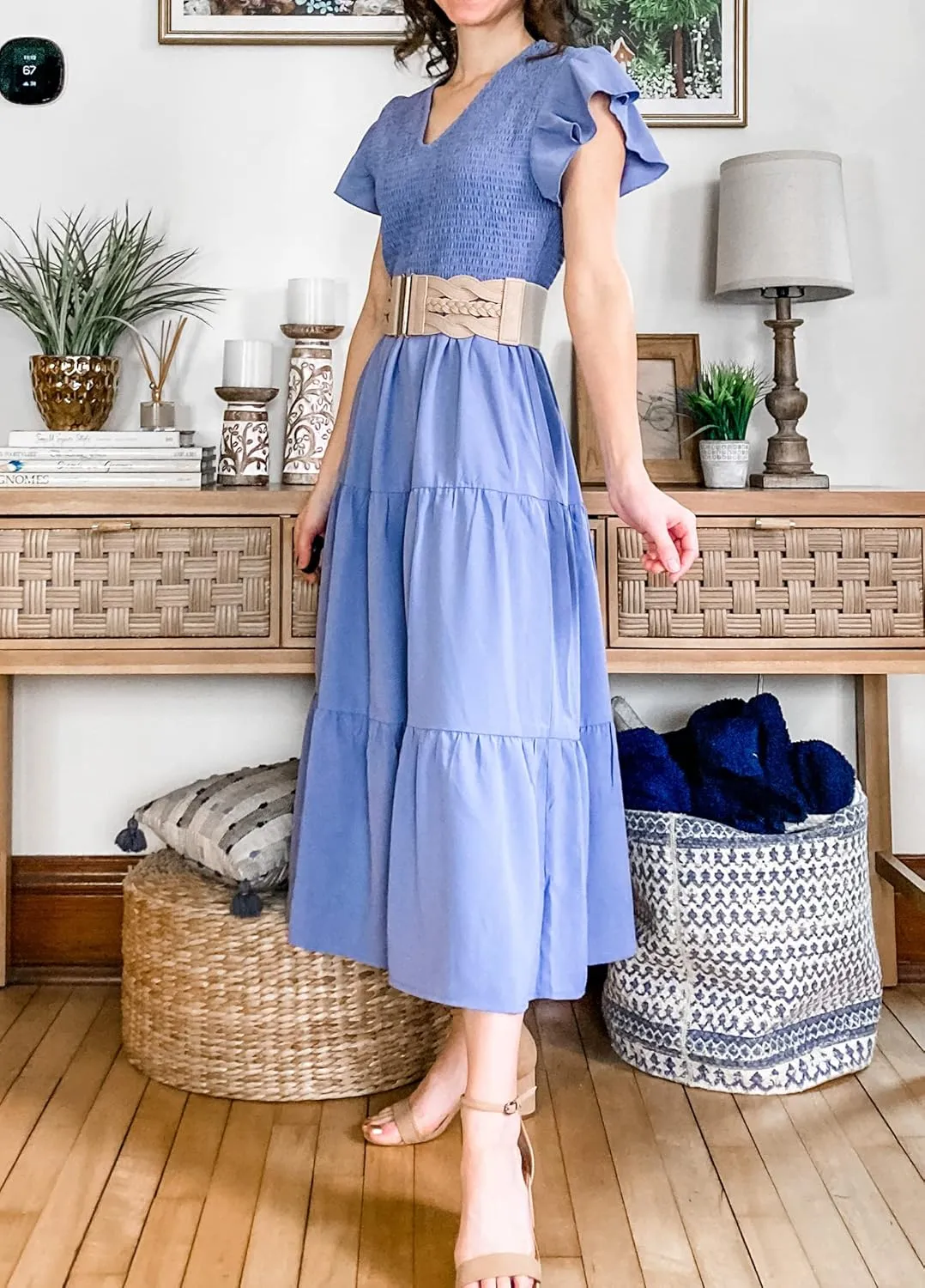 GRACE KARIN Women's Elastic Wide Belts Vintage Stretchy Belt Retro Fashion Cinch Belts for Dresses