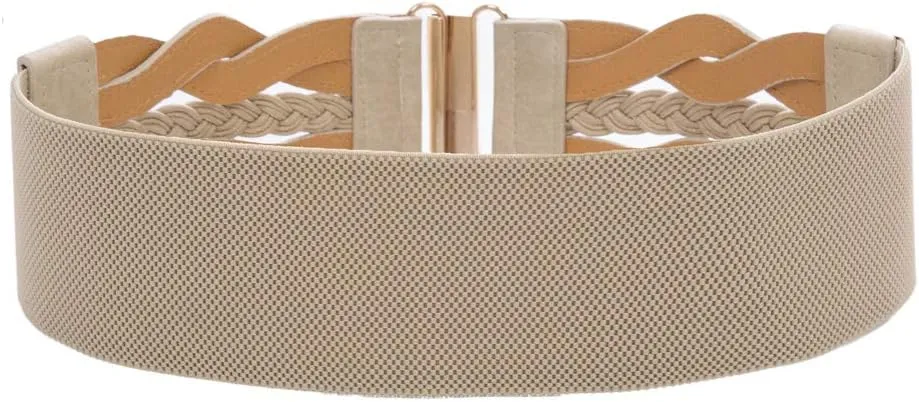 GRACE KARIN Women's Elastic Wide Belts Vintage Stretchy Belt Retro Fashion Cinch Belts for Dresses