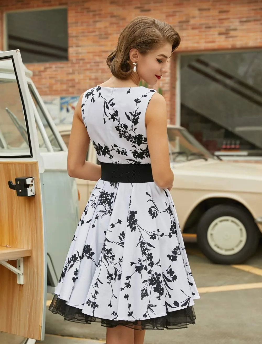 GRACE KARIN Women's Elastic Wide Belts Vintage Stretchy Belt Retro Fashion Cinch Belts for Dresses