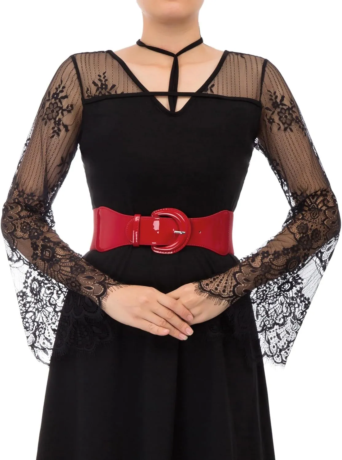 GRACE KARIN Women's Wide Stretchy Cinch Belt 3 Inch Vintage Chunky Buckle Belts S-XXXXL