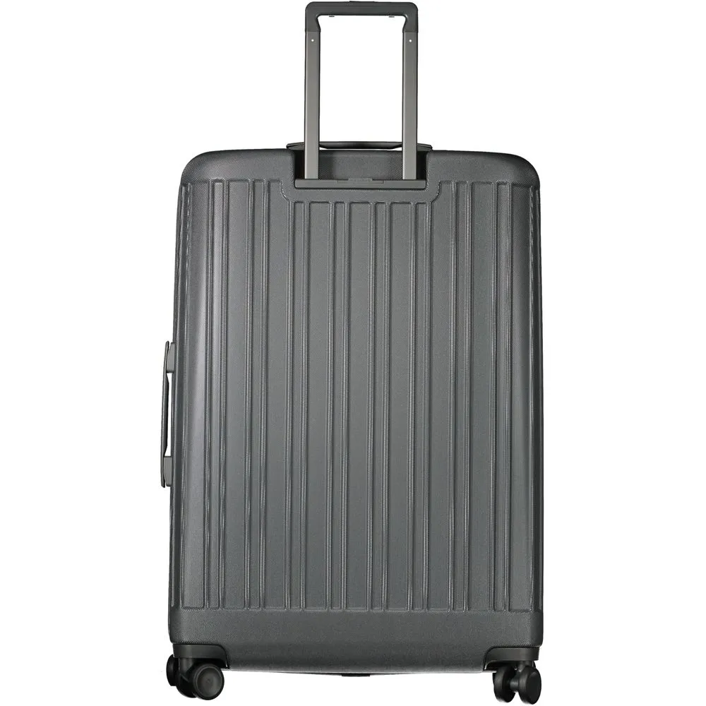 Gray Polycarbonate Men Luggage