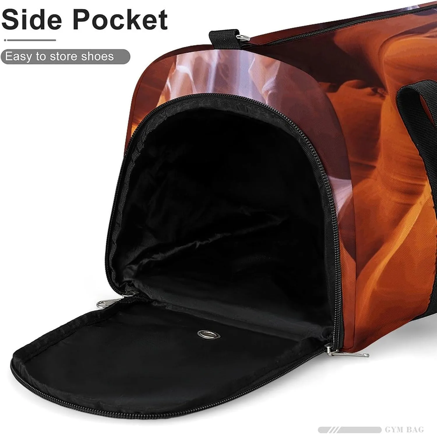 Gym Bag Antelope Canyon Duffel Bag for Men Women Travel Overnight Bag with Shoe Compartment Workout Bags