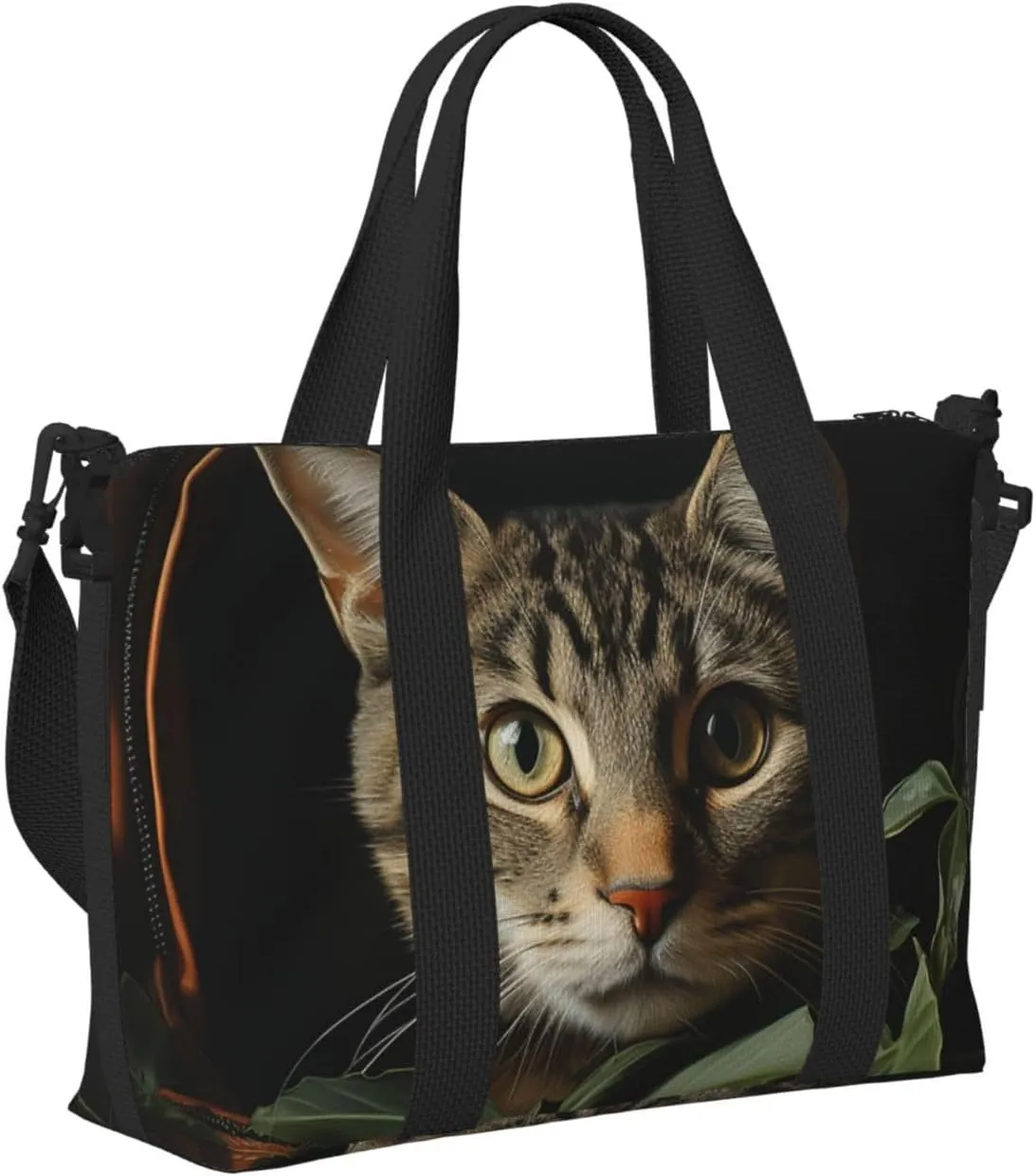 Gym Bag Cat in Bag Duffel Bag for Men Women Travel Overnight Bag with Shoe Compartment Workout Bags