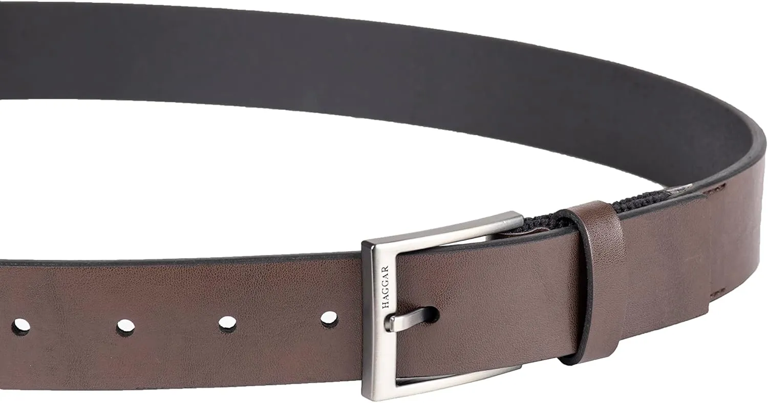 Haggar Men's Essential Belt-Dress and Casual