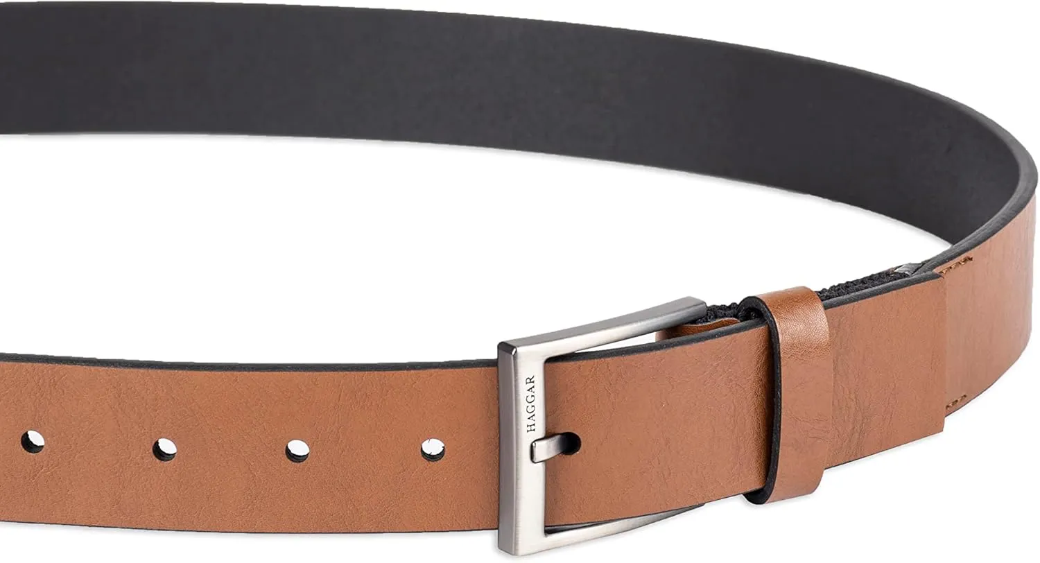 Haggar Men's Essential Belt-Dress and Casual