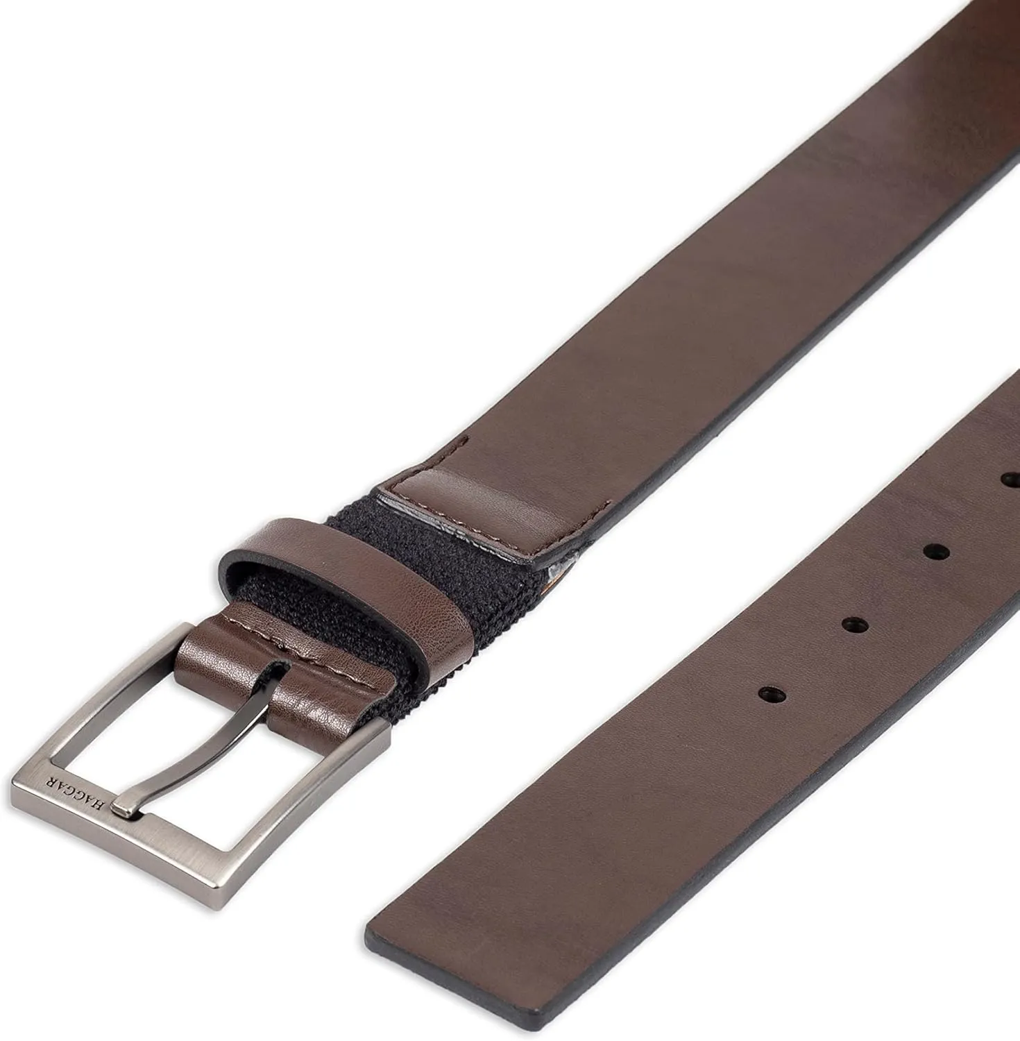 Haggar Men's Essential Belt-Dress and Casual