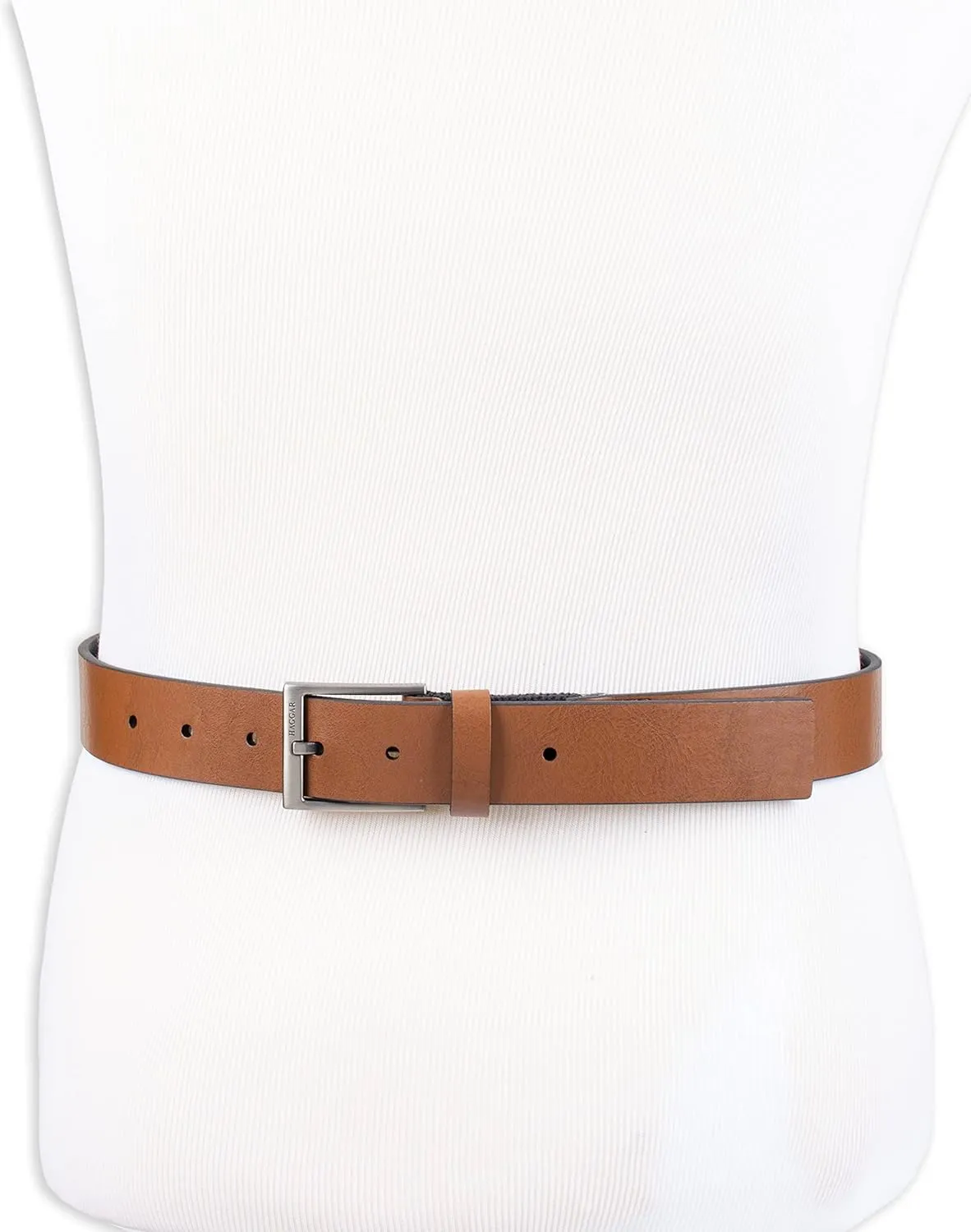 Haggar Men's Essential Belt-Dress and Casual