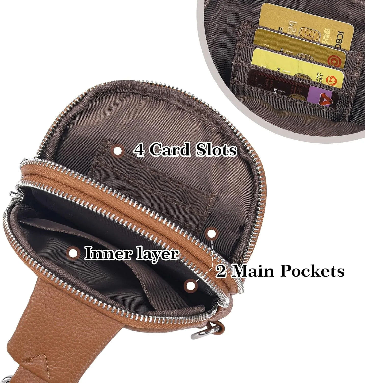 Haytijoe Small Crossbody Sling Bag for Women Travel Purses Anti Theft Cross Body Bag for Woman Fanny Packs