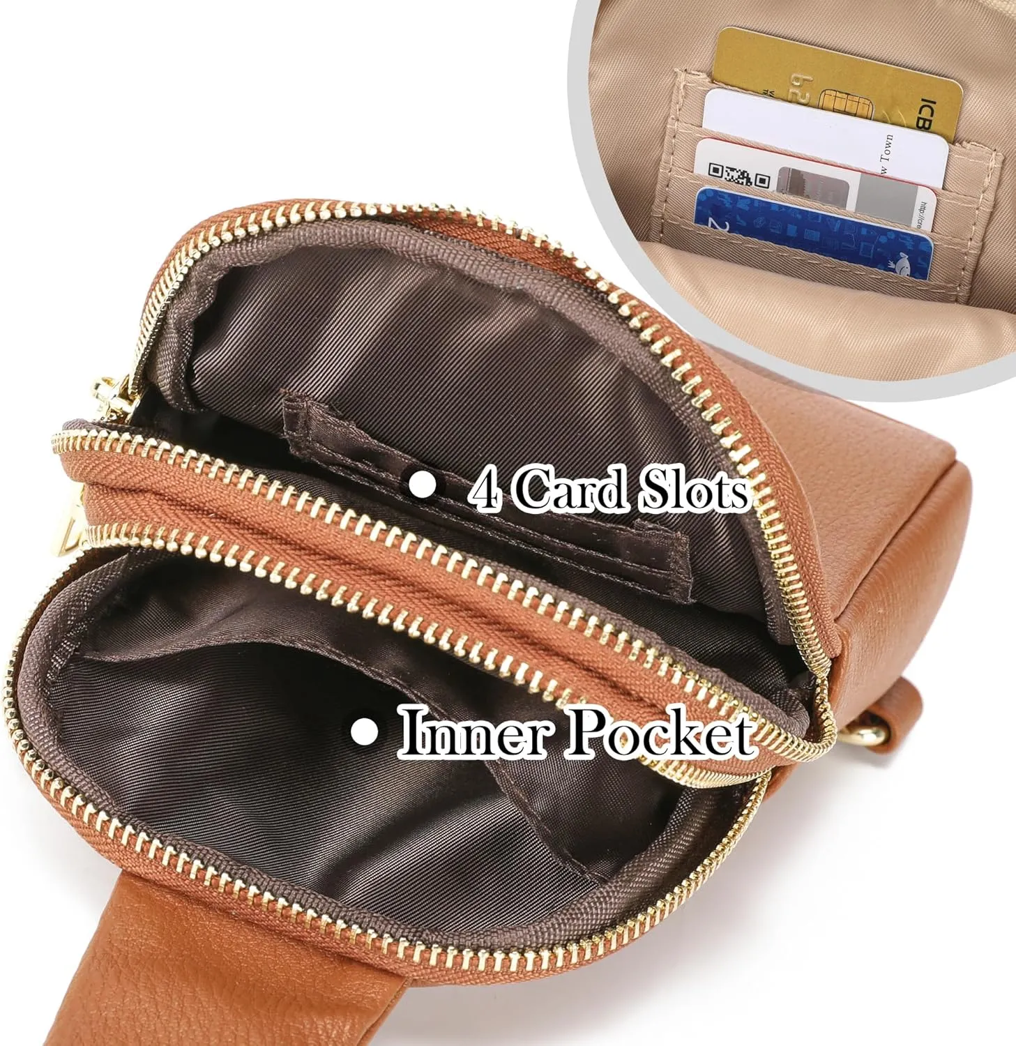 Haytijoe Small Crossbody Sling Bag for Women Travel Purses Anti Theft Cross Body Bag for Woman Fanny Packs