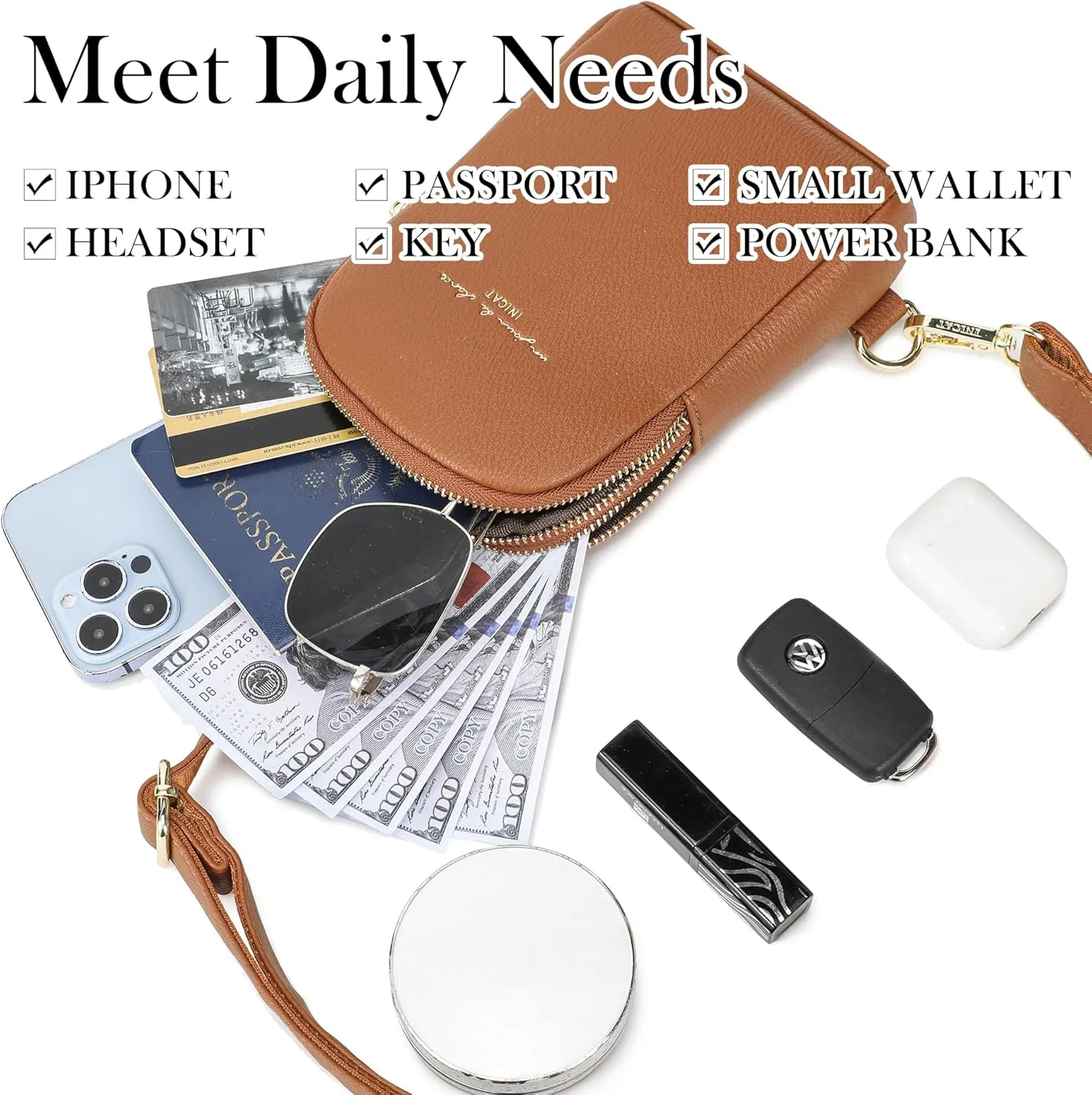 Haytijoe Small Crossbody Sling Bag for Women Travel Purses Anti Theft Cross Body Bag for Woman Fanny Packs