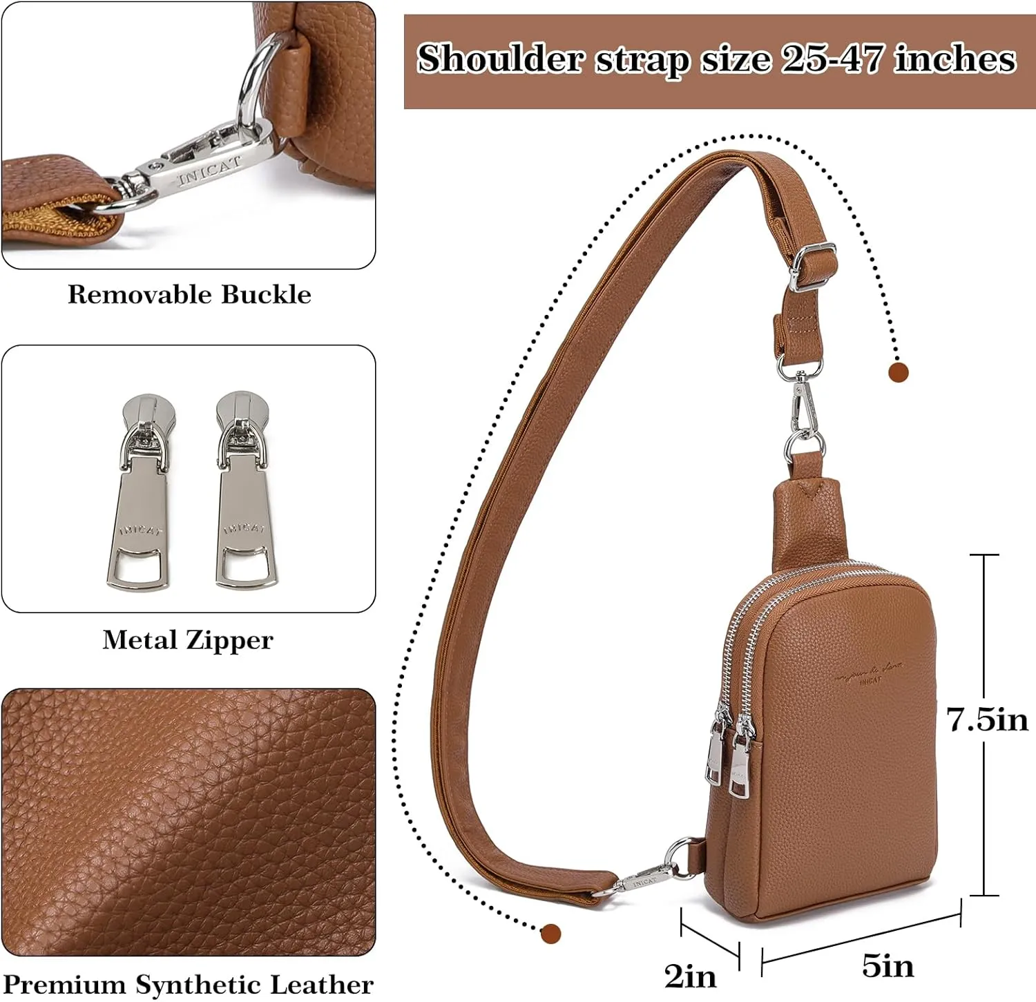 Haytijoe Small Crossbody Sling Bag for Women Travel Purses Anti Theft Cross Body Bag for Woman Fanny Packs