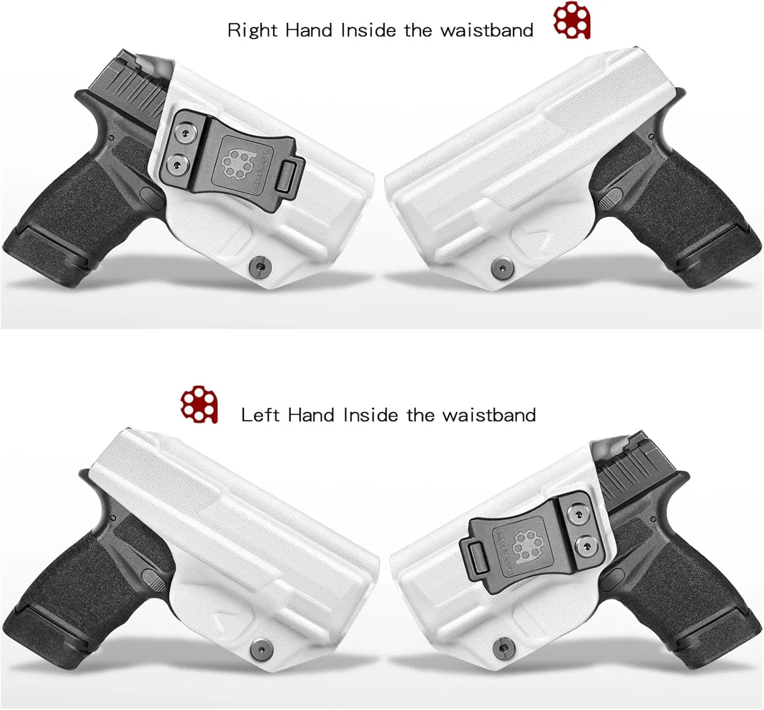Hellcat Holster IWB Kydex Holster Custom Fit: Springfield Armory Hellcat Pistol – Inside Waistband Concealed Carry – Adjustable Cant & 'Posi-Click' Retention – No Wear/Jitter - US Made by Amberide