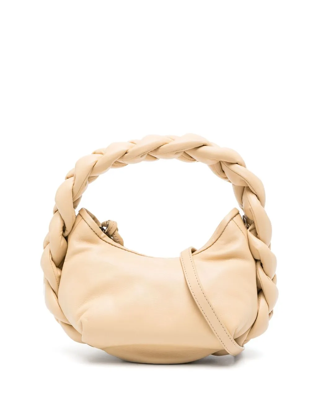 Hereu Espiga Mini Braided Handle Leather Handbag