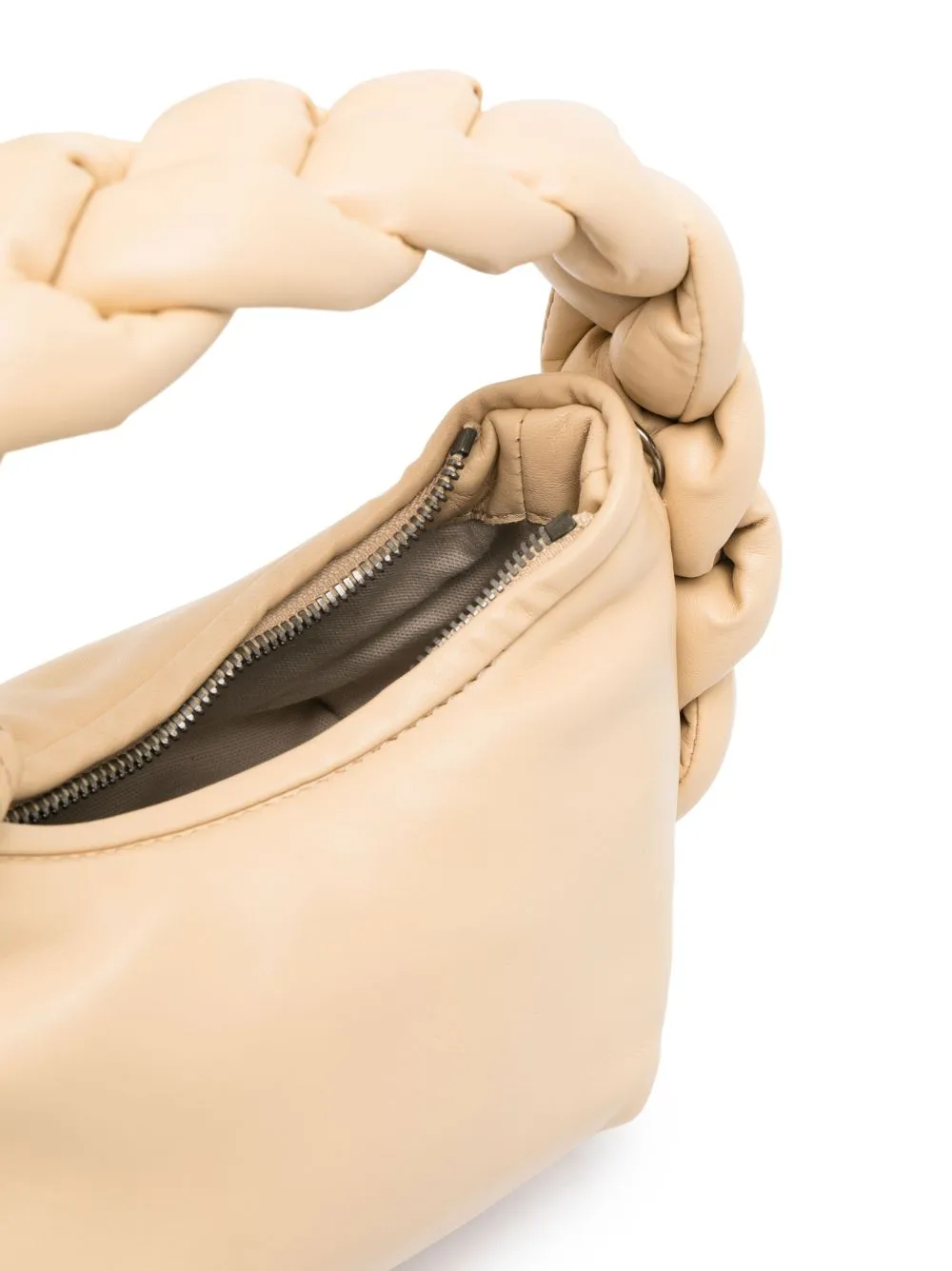 Hereu Espiga Mini Braided Handle Leather Handbag