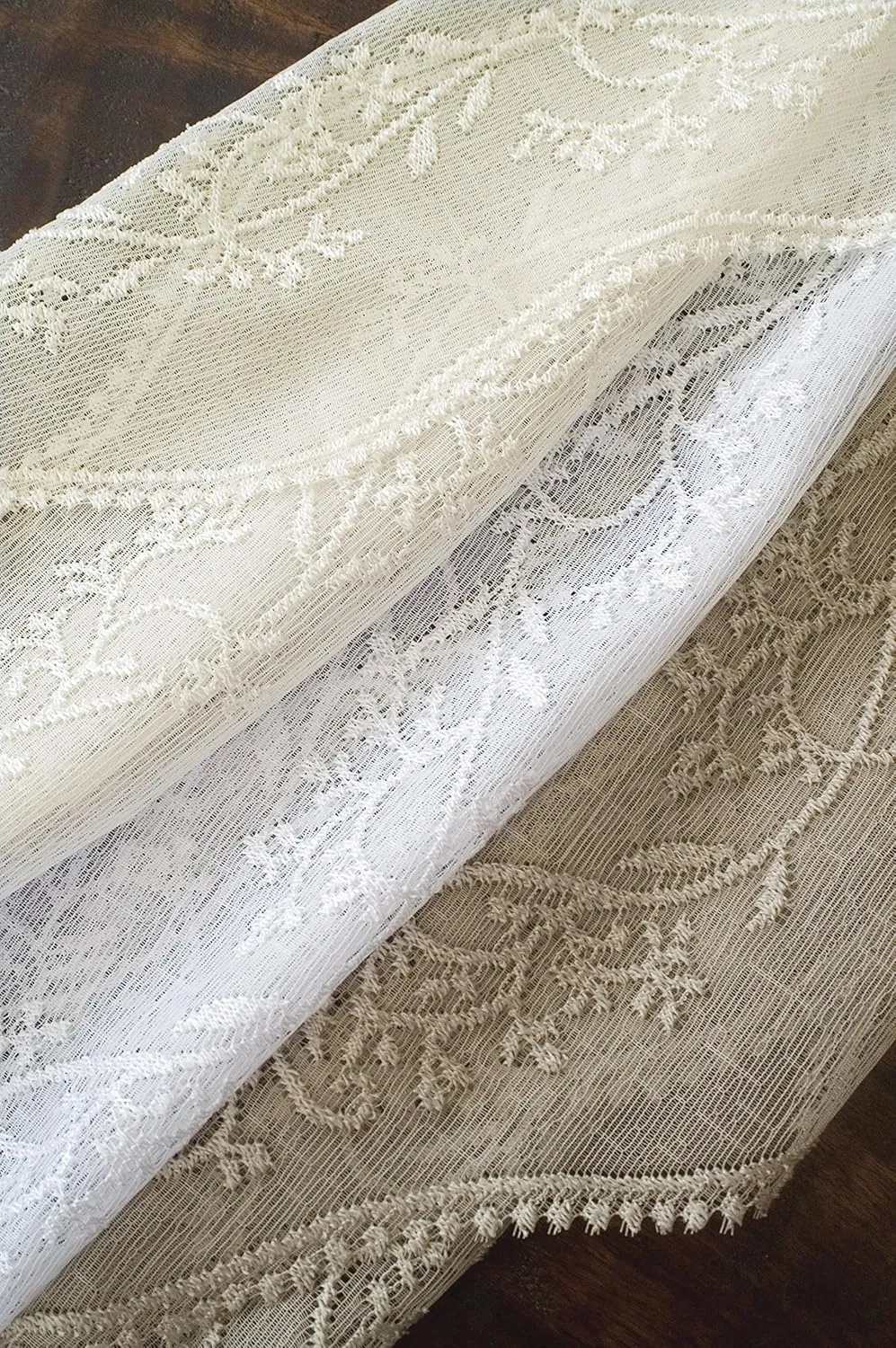 Heritage Lace Sheer Divine Panel, 60 by 96-Inch, Flax