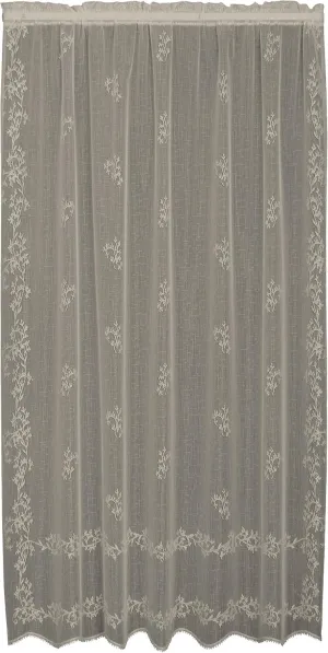 Heritage Lace Sheer Divine Panel, 60 by 96-Inch, Flax