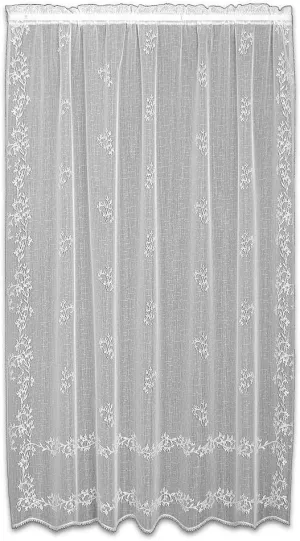 Heritage Lace Sheer Divine Panel, 60 by 96-Inch, White