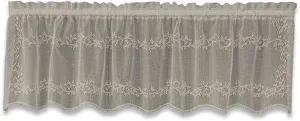 Heritage Lace Sheer Divine Valance, 60 by 16-Inch, White