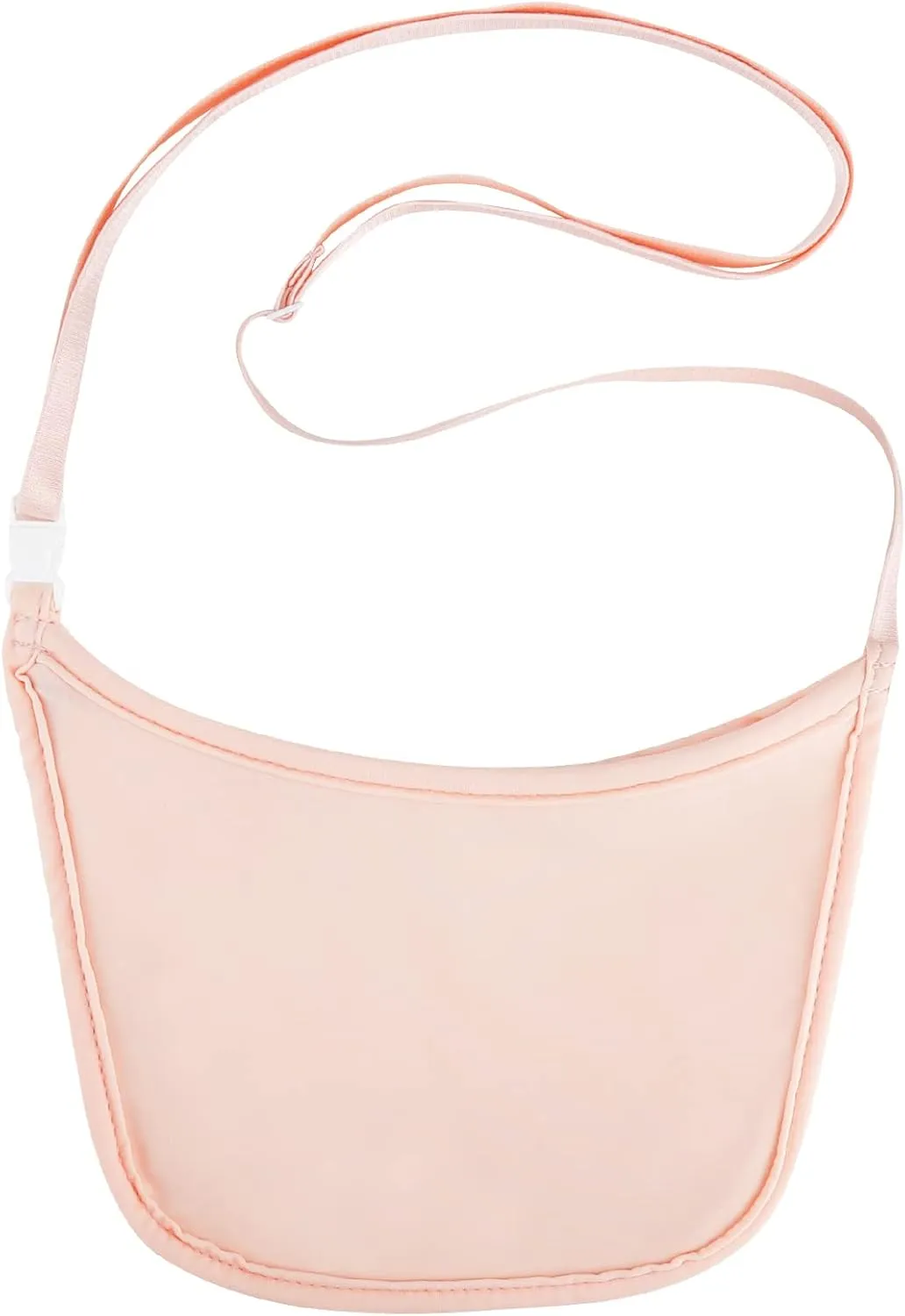 Hidden Wallet, Travel Hidden Wallet Under Clothes, Undergarment Crossbody Secert Body Pouch for Passport Money & Valuables, (Pink)