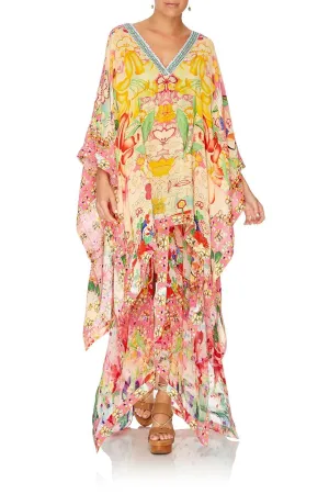 HIGH LOW HEM V-NECK KAFTAN KIMONO KISSES