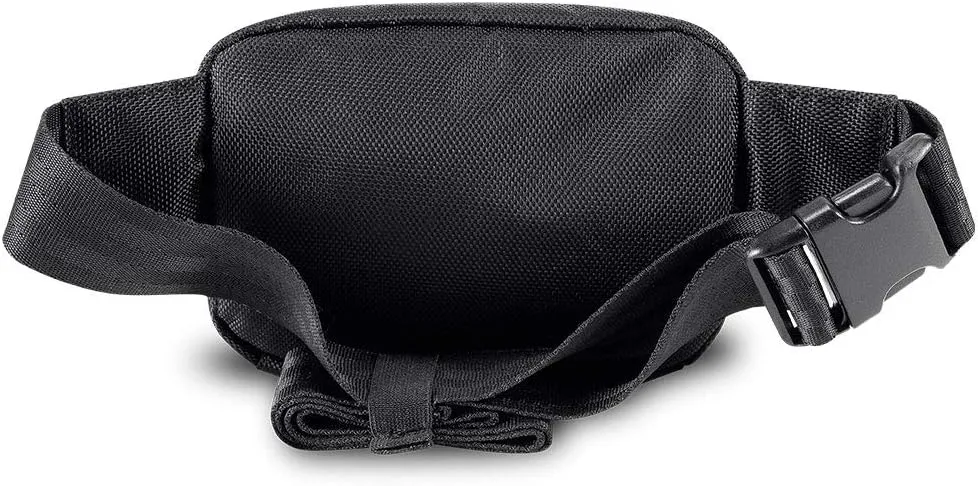 Hipster Smell Proof Bag - Fanny Pack (Burgundy/Black Canvas)