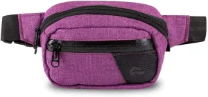 Hipster Smell Proof Bag - Fanny Pack (Lavender/Black Canvas)