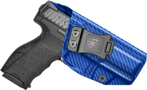HK VP9 Holster VP40 Holster IWB Kydex Fit: Heckler & Koch (H&K) VP9 / VP40 Pistol – Inside Waistband Concealed Carry – Adjustable Cant & 'Posi-Click' Retention – No Wear No Jitter - US Made