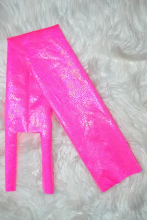Hot Pink Scales Tail Bag Iridescent