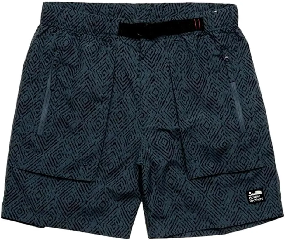 Howler Brothers Men's Pedernales Packable Shorts, Soundwaves/Petrol (US, Waist, 40, Regular, Soundwaves/Petrol)