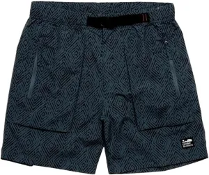Howler Brothers Men's Pedernales Packable Shorts, Soundwaves/Petrol (US, Waist, 40, Regular, Soundwaves/Petrol)