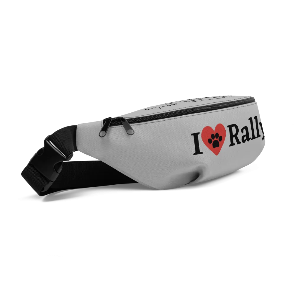 I Heart Rally Fanny Pack-Grey