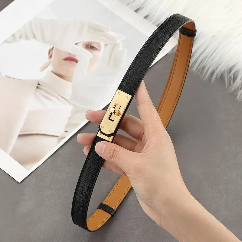 Inspired Epsom Kelli Belt Golden Hardware