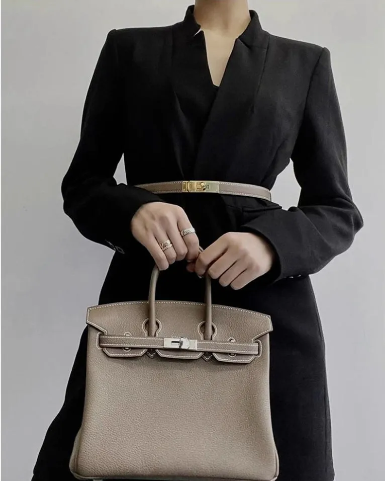 Inspired Epsom Kelli Belt Golden Hardware