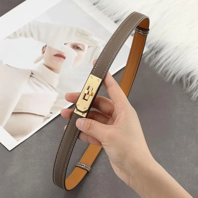 Inspired Epsom Kelli Belt Golden Hardware