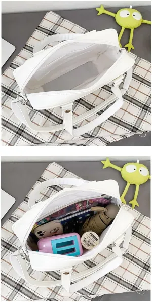 Ita Bag Shoulder Bag Crossbody Kawaii Cute Pin Display Bag Messenger Japanese Transparent Clear Tote Bags