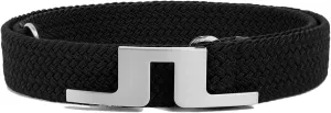 J. Lindeberg Mens Berry Elastic Golf Belt - Black 30-31"/85