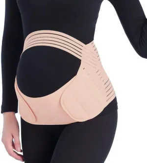 JADE KIT Pregnancy Belt, 3 in 1 Elastic Belly Band for Pregnancy, Maternity Belt Waist Care Binder Brace Prenatal Protector, Pregnancy Belt Belly Support for Pain Relieve XXL