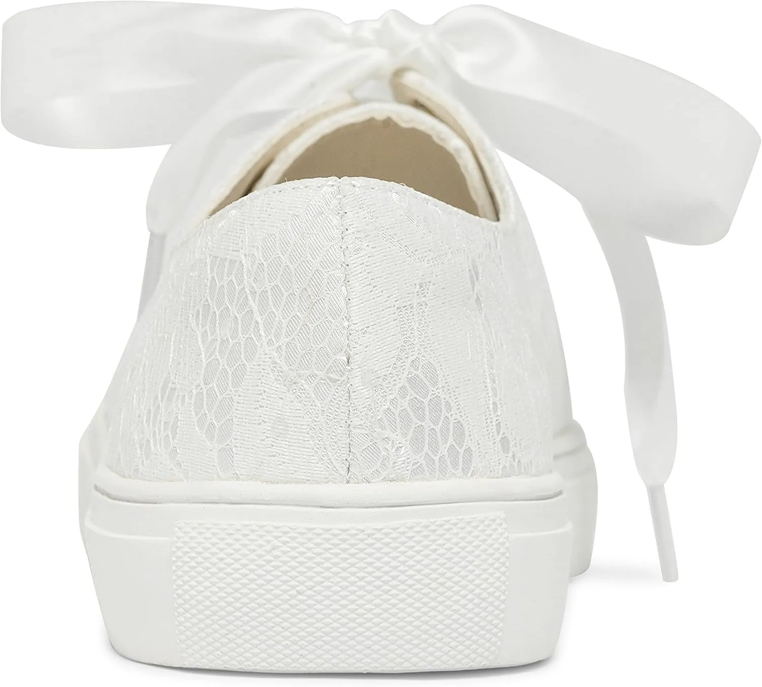 JIAJIA 8831Y Wedding Shoes Bridal Sneakers Flats Bride Tennis Shoes Lace Sneakers - Personalized Customization Available
