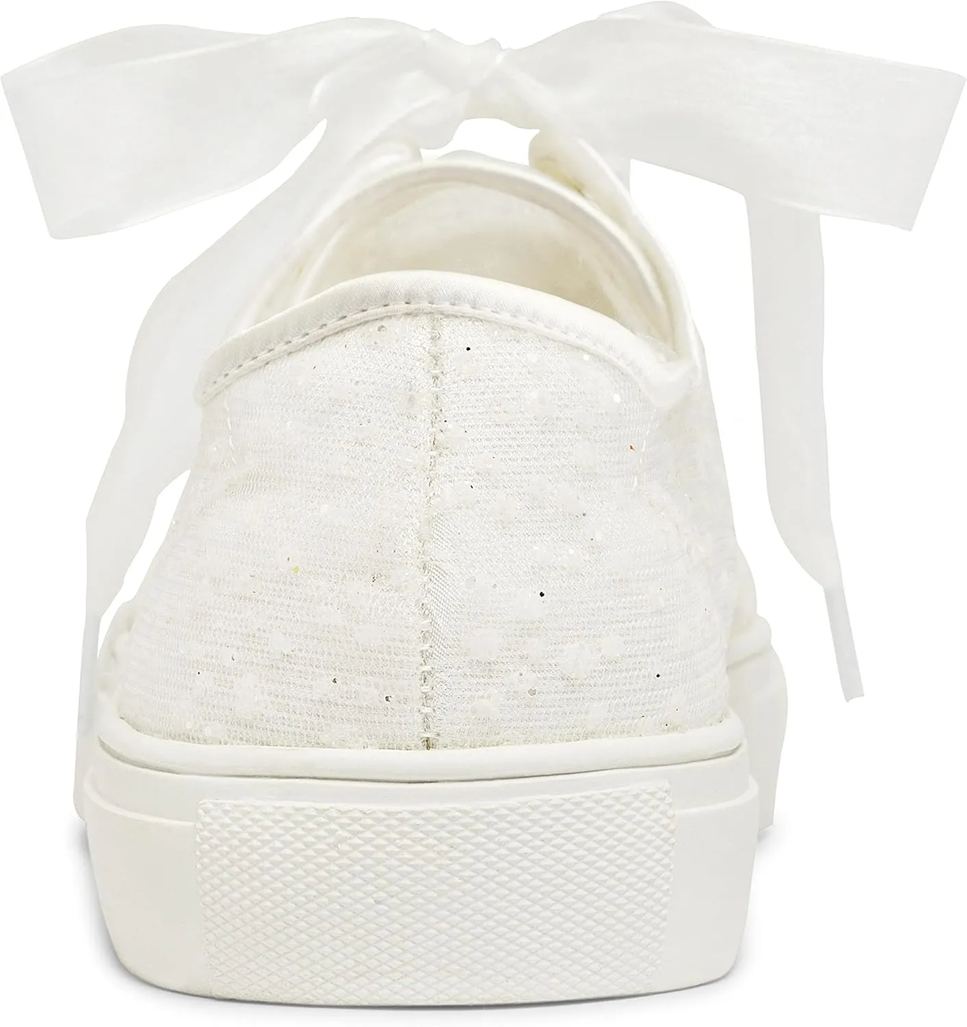 JIAJIA 8832A Wedding Shoes Bridal Sneakers Flats Bride Tennis Shoes Lace Sneakers - Personalized Customization Available