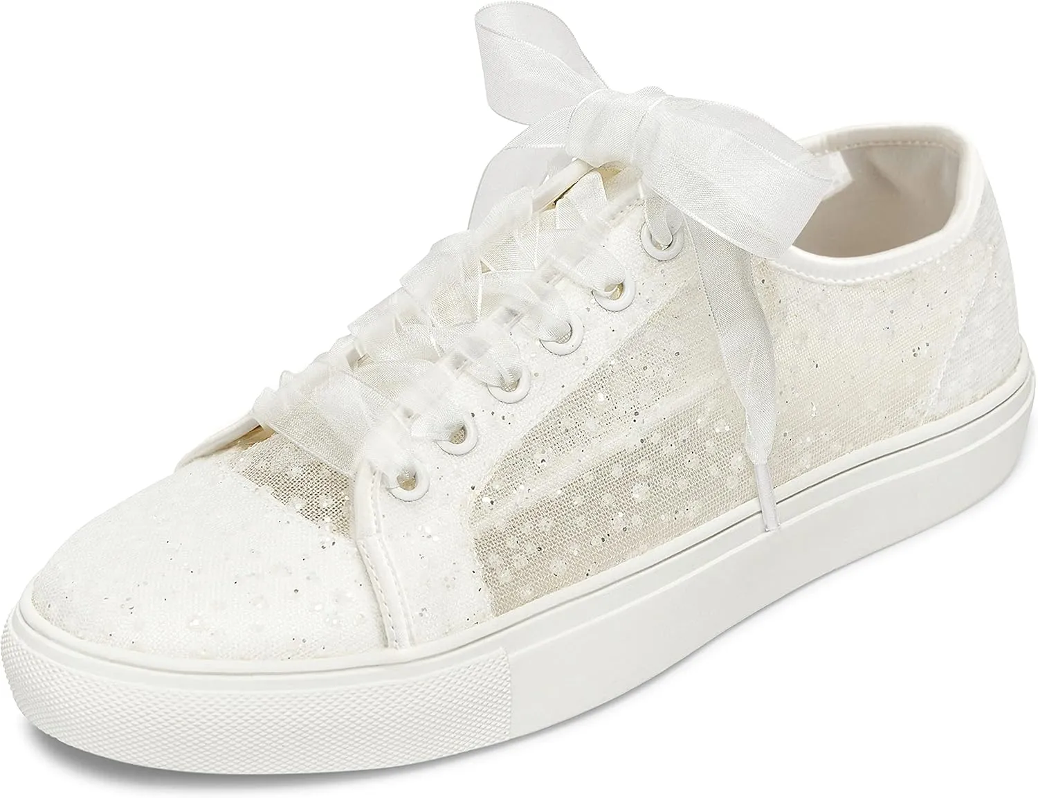 JIAJIA 8832A Wedding Shoes Bridal Sneakers Flats Bride Tennis Shoes Lace Sneakers - Personalized Customization Available