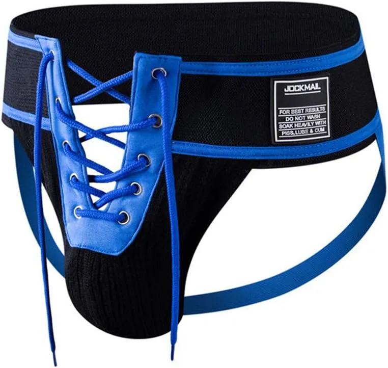 JOCKMAIL Men's Briefs Jock Strap Athletic Supporter Wide Belt Comfortable Men Sport Underwear Briefs for Gym Sport