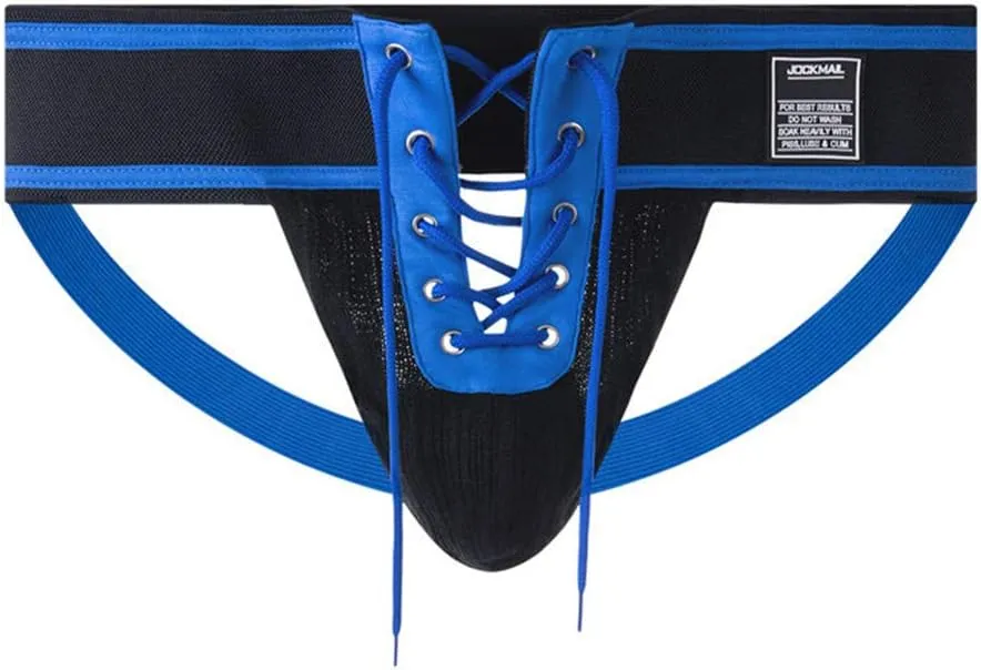 JOCKMAIL Men's Briefs Jock Strap Athletic Supporter Wide Belt Comfortable Men Sport Underwear Briefs for Gym Sport