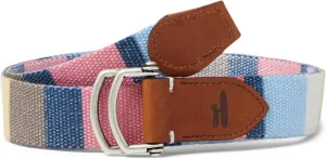 johnnie-O Bowen D-Ring Canvas Striped Belt