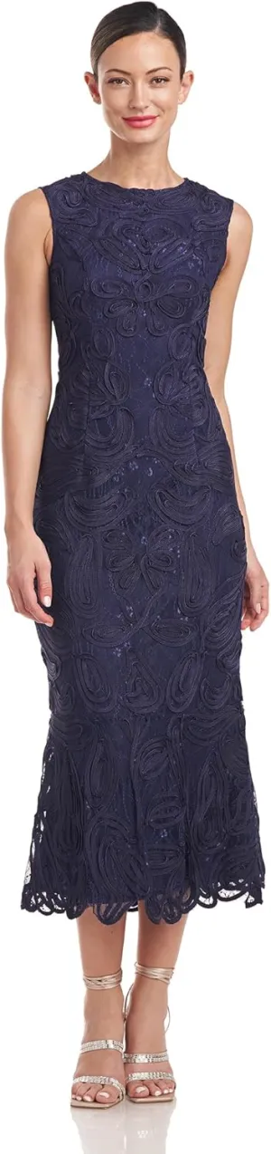 JS Collections Women's Meli Soutache Tea Length Dress