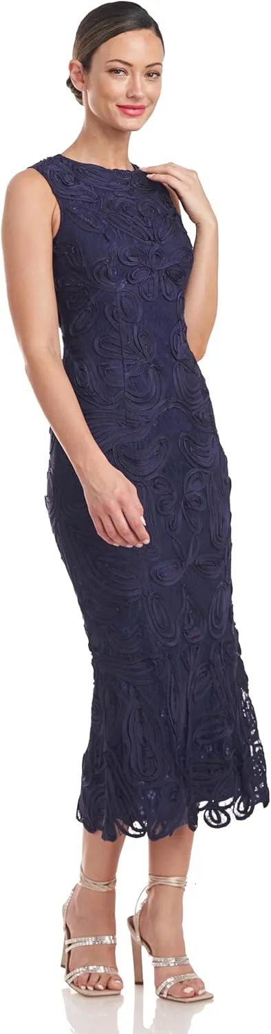 JS Collections Women's Meli Soutache Tea Length Dress